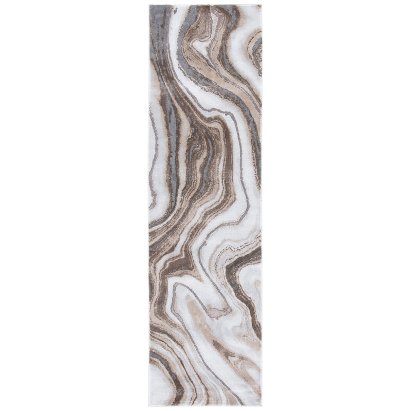 Ahanu Abstract Area Rug, Runner 69 x 244 cm