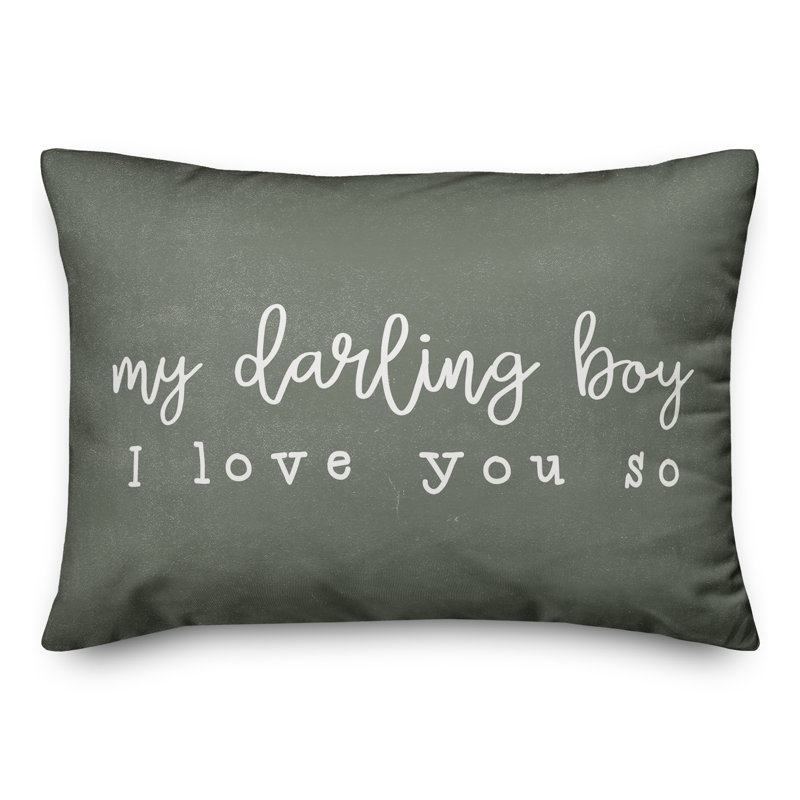 Coussin intérieur / extérieur Darling Boy I Love You So