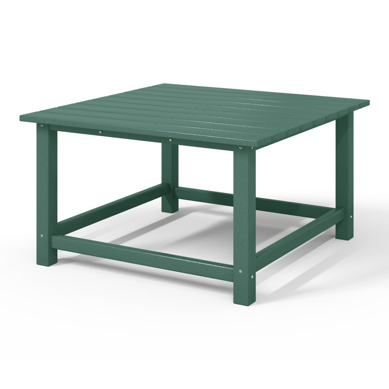 Table basse carrée 31 po Vinnie, Vert foncé