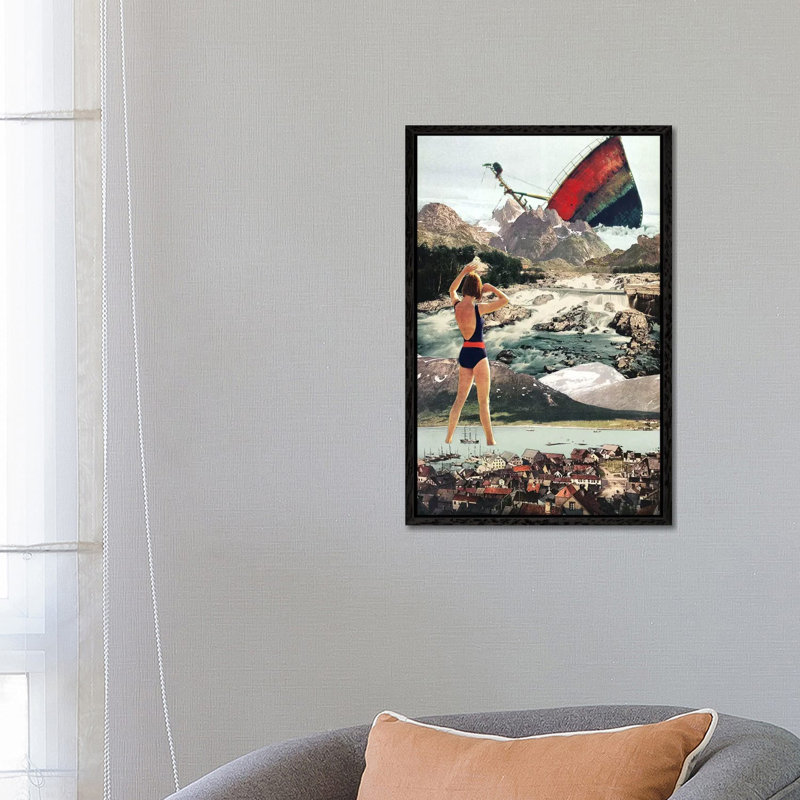 Eugenia Loli - The Wreck by Eugenia Loli - Print on Canvas, 66.04 cm H x 45.72 cm W, Black Framed