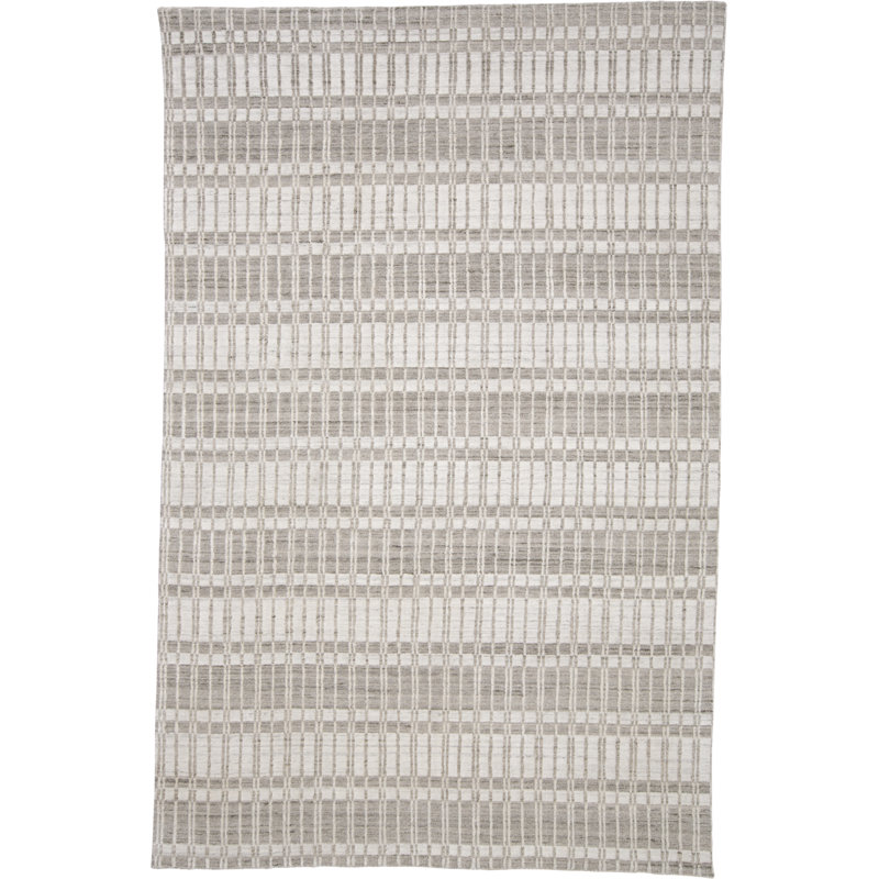 Tapis taupe tissé à la main Adriann, Rectangle 2 pi x 3 pi