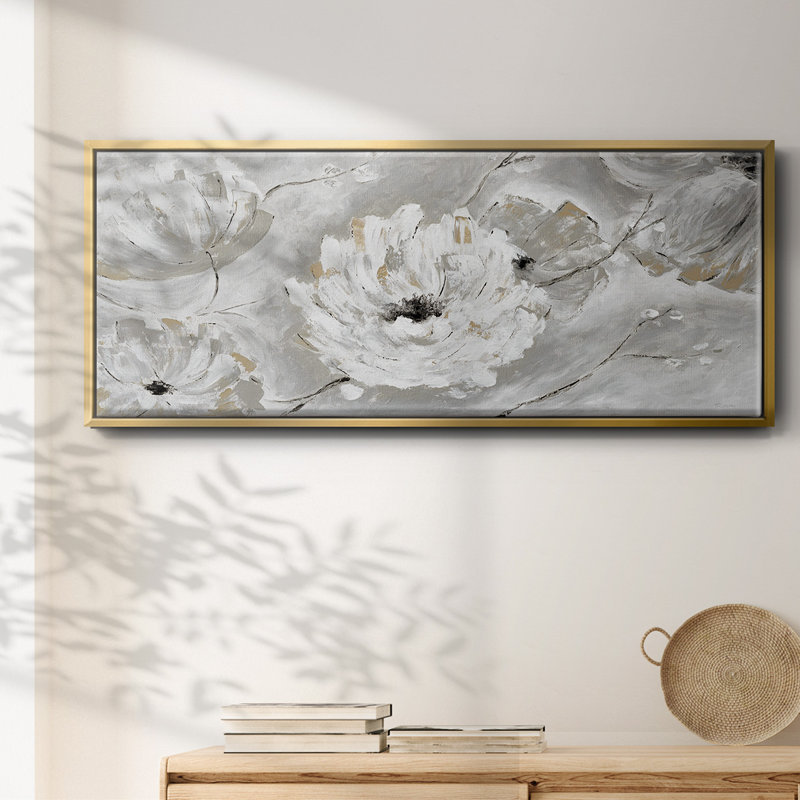 Silver Sun Garden - toile encadrée, H 20 po x l 50 po