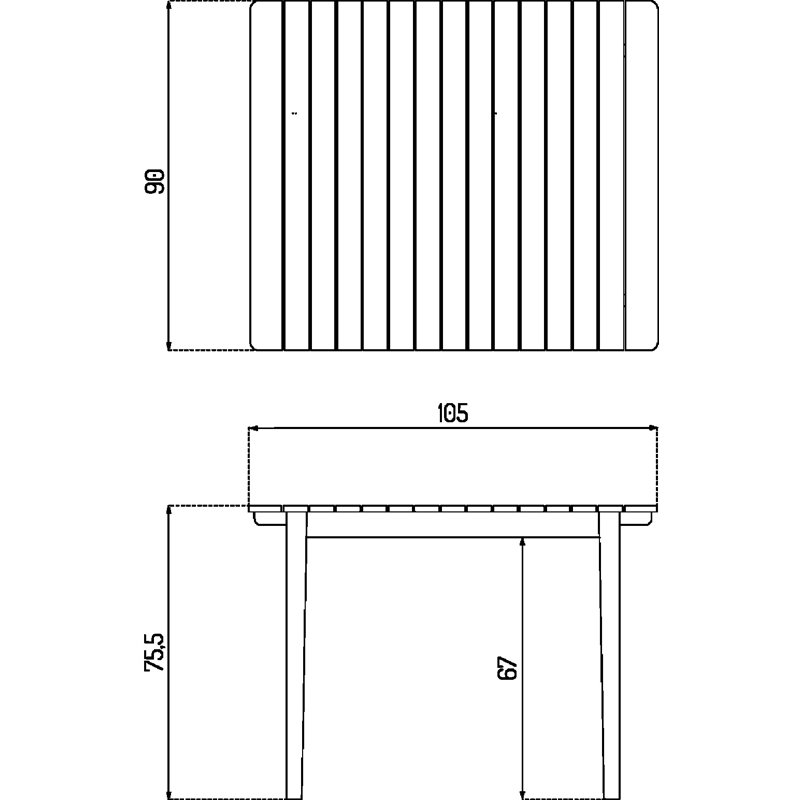 Sammen Outdoor Teak Garden Table