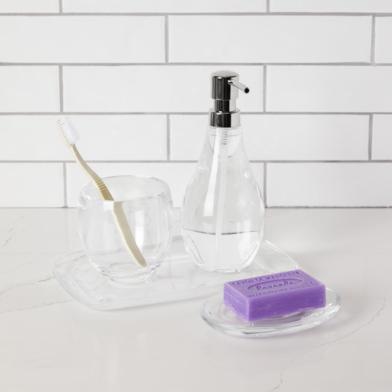 Clear Acrylic Modern Multi-Purpose Bathroom Tray