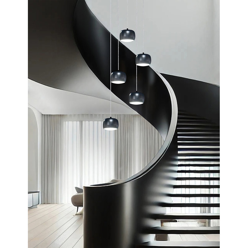 Luminaire suspendu en grappe à 5 lumières Lockport