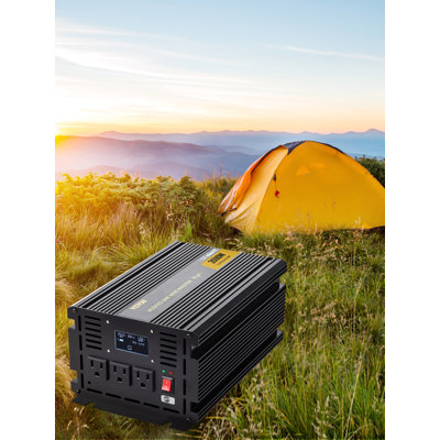 Power Inverter, 3500W Modified Sine Wave Inverter, DC 24V to AC 120V