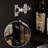 Modern light luxury black storage sideboard.