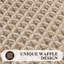 Ensemble de tapis de bain gaufré 3 pièces