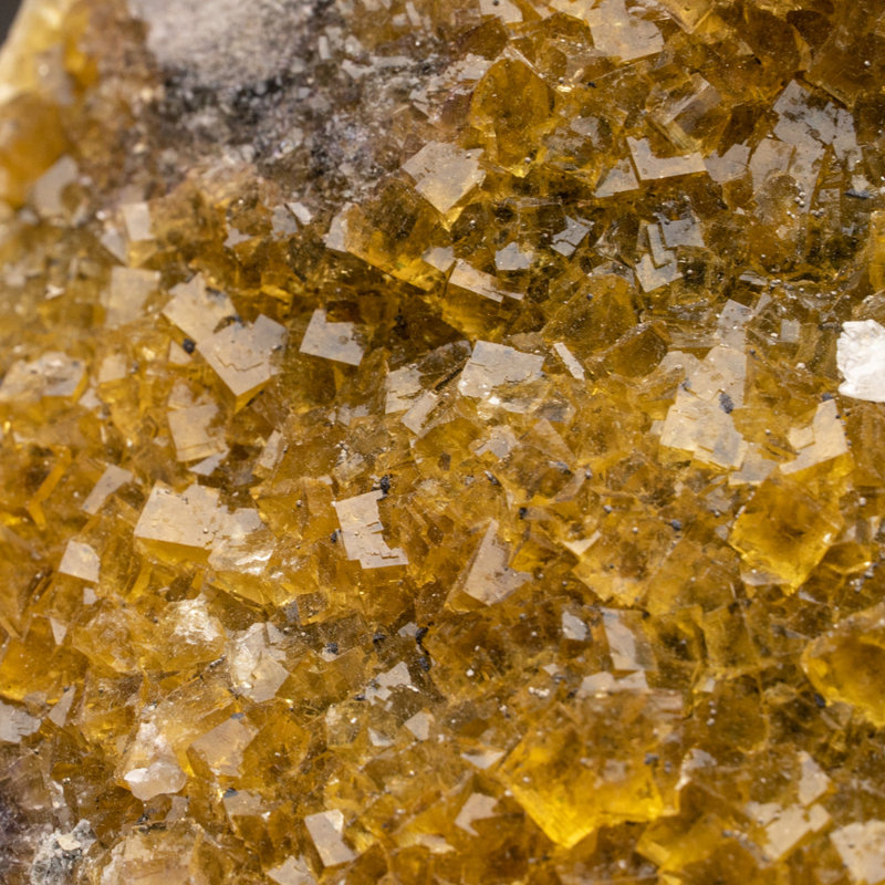 Fluorite jaune de la mine Moscona, quartier de Villabona, Asturias, Espagne