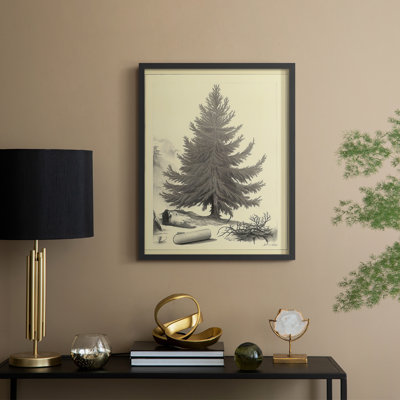 «Christmas Holiday Art», reproduction encadrée Lxxxv - bois massif