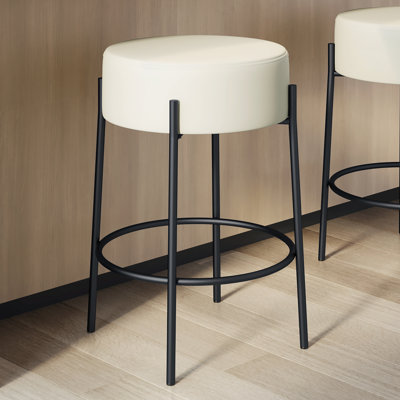 Aryam Upholstered Backless Counter & Bar Stool