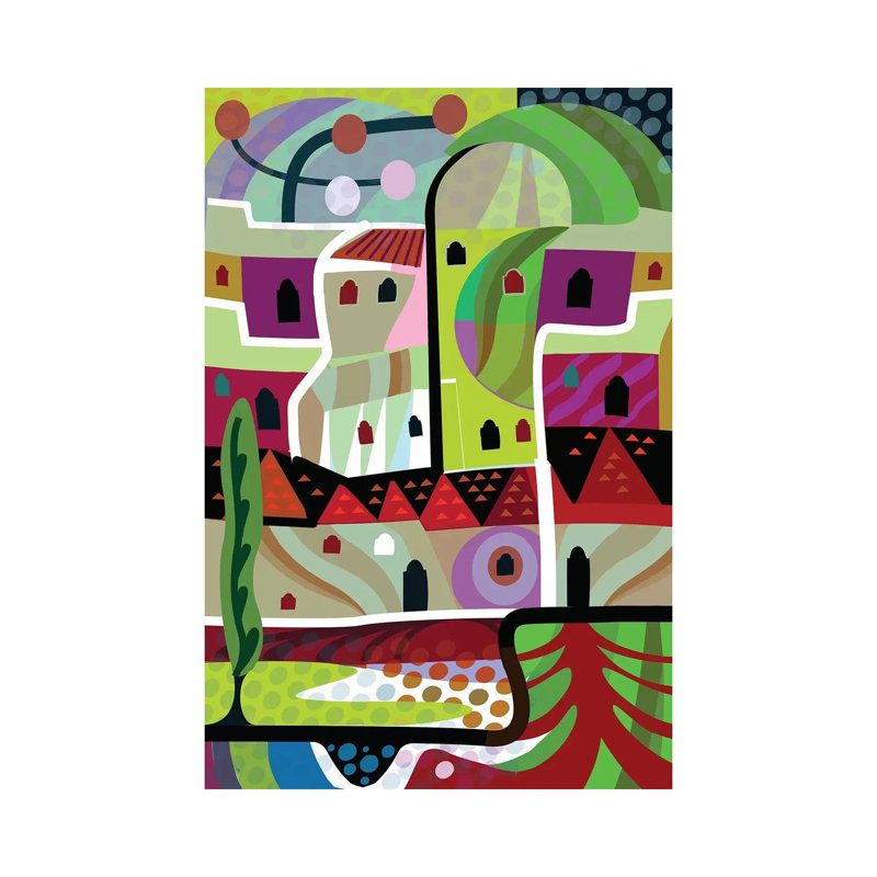 Malibu Villa by Charles Harker - Wrapped Canvas Print, 20.32 cm H x 30.48 cm W