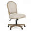 Fauteuil de bureau pivotant à roulettes French Country