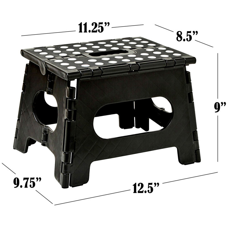 Tabouret d'appoint Kristoffer, Noir