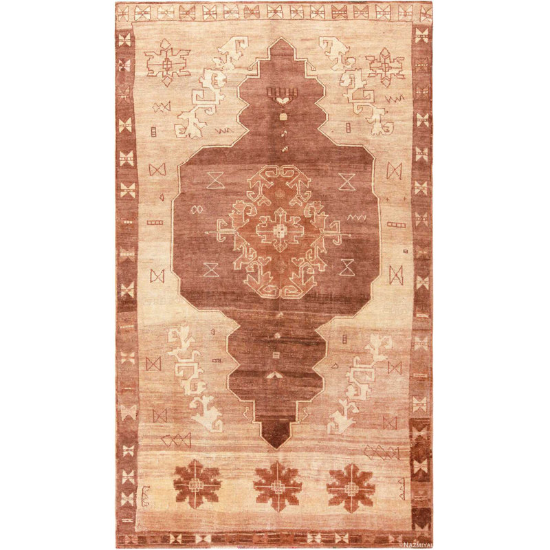 One-of-a-Kind Rectangle 7' X 12' Area Rug in Brown/Beige