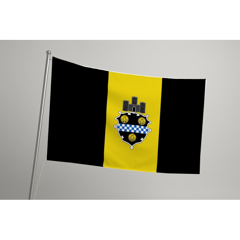 Drapeau de Pittsburgh City - drapeau extérieur, 24" H x 36" W