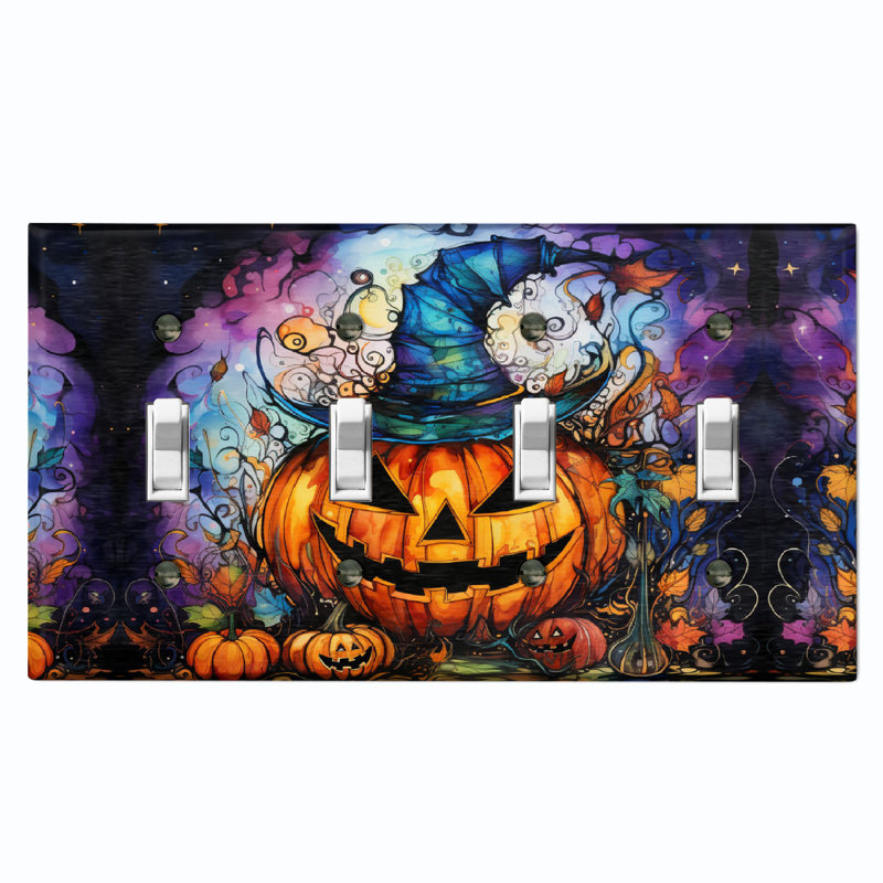 Figurine murale d'Halloween festive et citrouille d'Halloween
