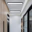 Gracious Adwitiya 1 - Light 100cm Black Rectangle Acrylic LED Flush Mount