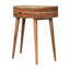 Console en bois massif à 1 tiroir Odyssey, chêne clair, brun clair-2087228832