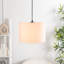 22cm H Blended Fabric Drum Pendant Shade-1484457580