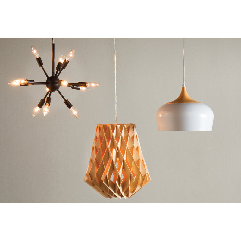 Luminaire suspendu géométrique à 1 lumière Gwyn