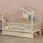 Lit en bois avec couchette-1076371908