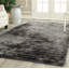 Tapis gris/noir touffeté à la main Blanch-22703045