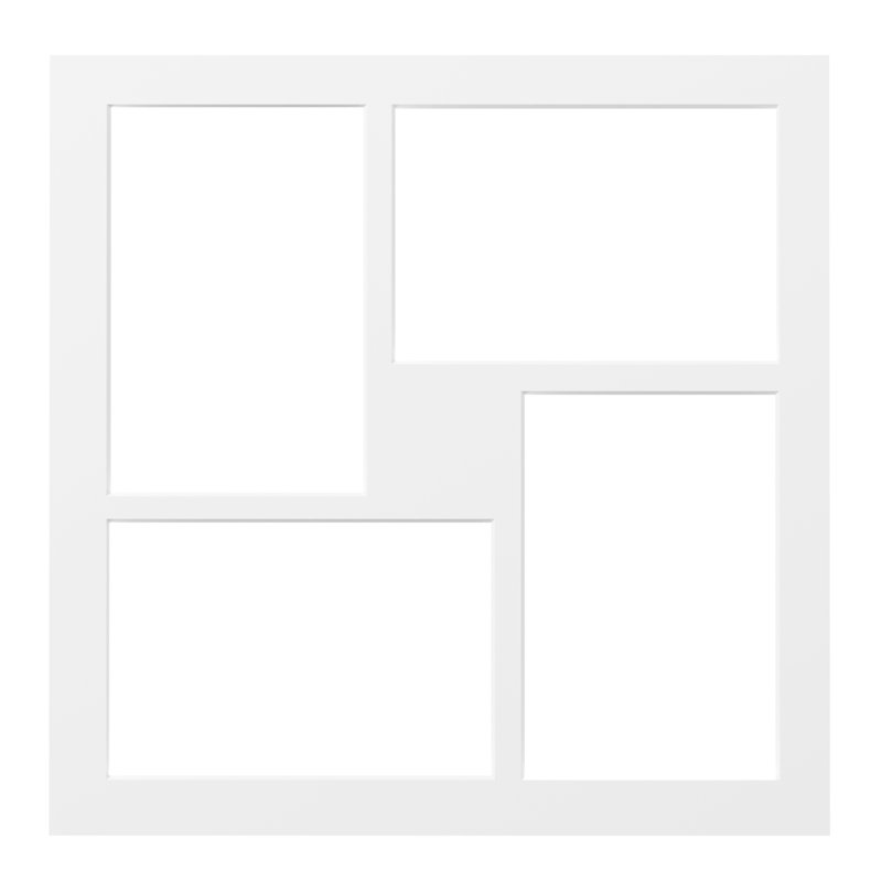 Passepartout Picture Frame with Mat, White, 4 x 10 x 15cm
