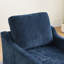 Fauteuil pivotant avec tissu chenille doux-97415408