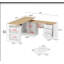 Bureau en L de 63 W Bernarrdetta-809563463