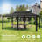 Santa Monica Aluminum Patio Gazebo with Mosquito Netting-93776331