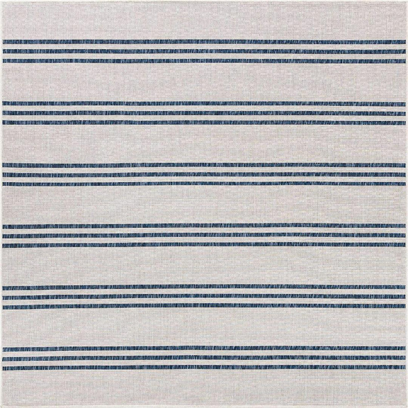 Tapis intérieur / extérieur Jill Zarin Anguilla, Carré 7 pi 10 po
