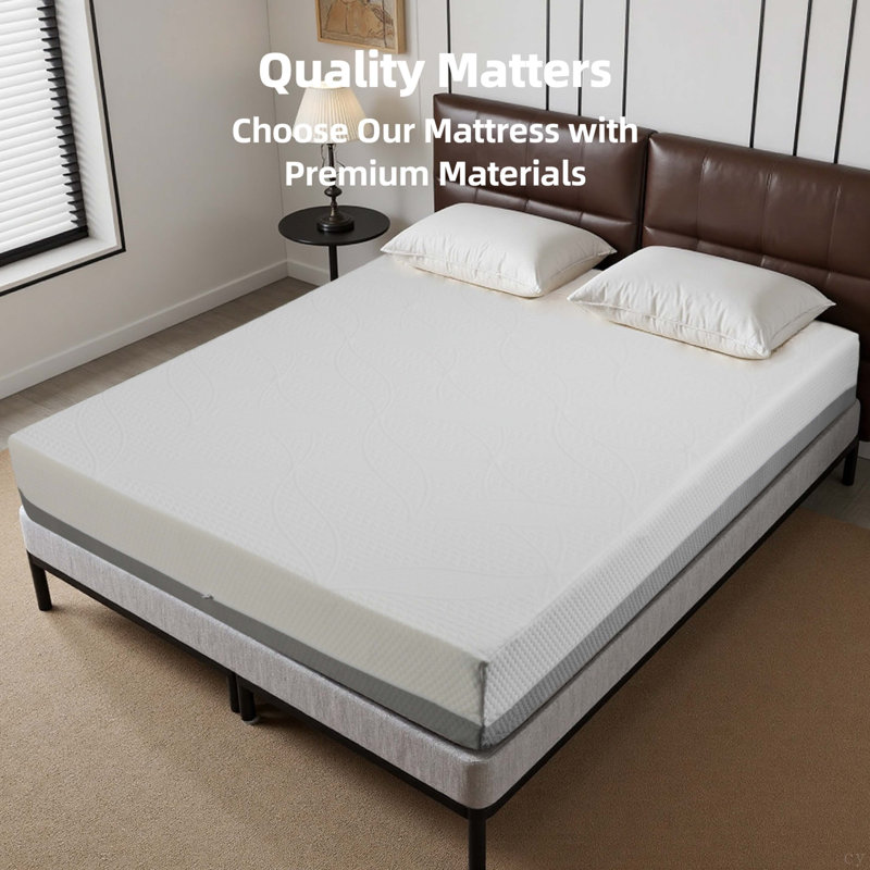 10-Inch Mattress – Gel-Perforated, 7-Zone, Adjustable Bed-Friendly, White Cover, King