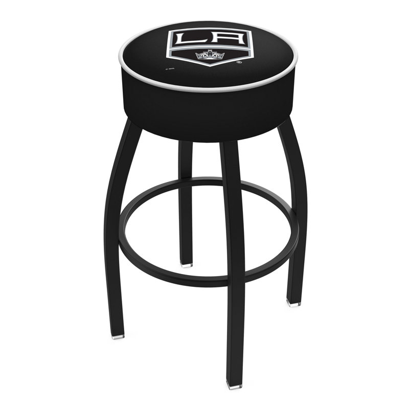 NHL Bar & Round Counter Stool, Los Angeles Kings, Bar Stool (30" Seat Height)