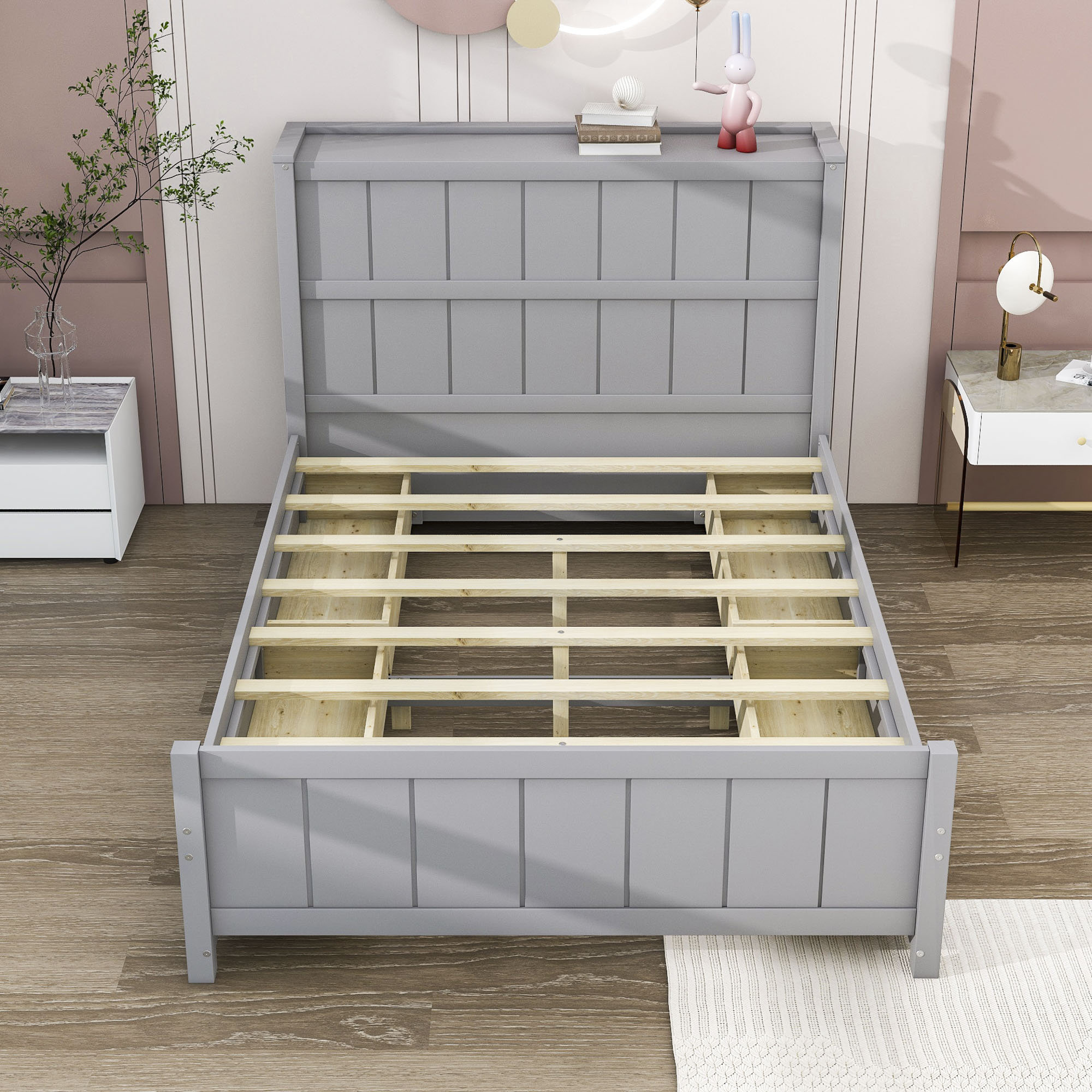 Red Barrel Studio Masja Full/Double Low Profile Storage Platform Bed