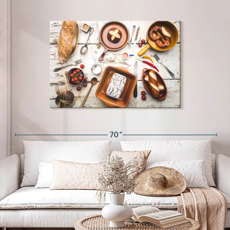 Yarlin Bread In Pans, 30" H x 45" W