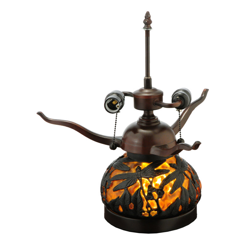 Dragonfly Polished Agata 16.5" Table Lamp