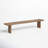 Cognac Solid Wood Bench