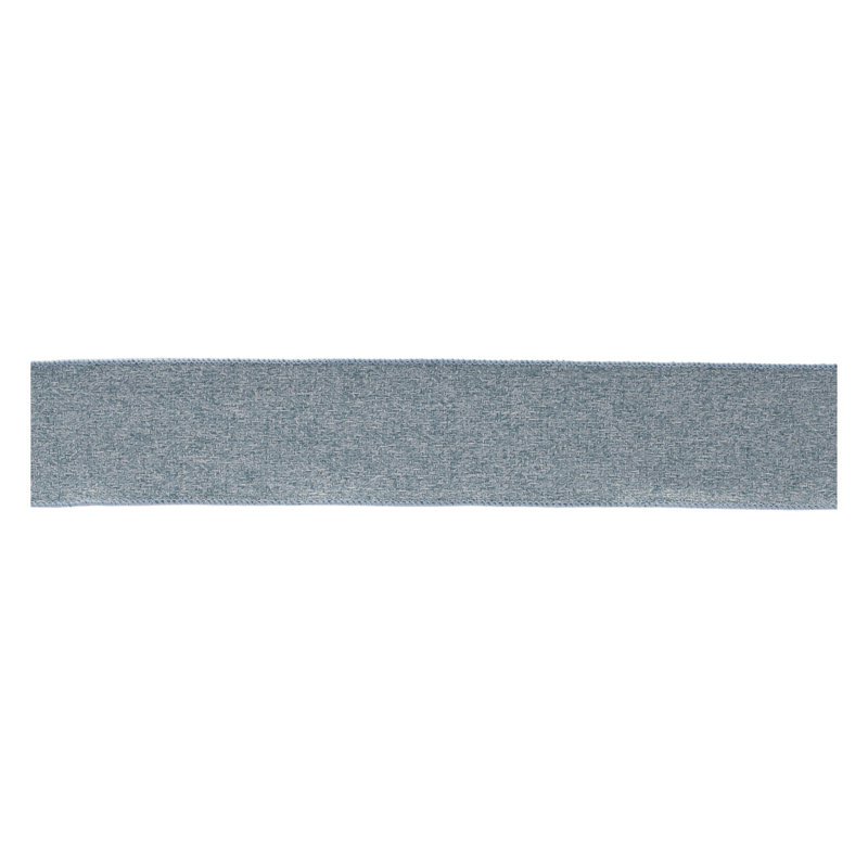 Raw Edge Velvet Ribbon , 2.5" H x 180" W x .1" D, Light Blue