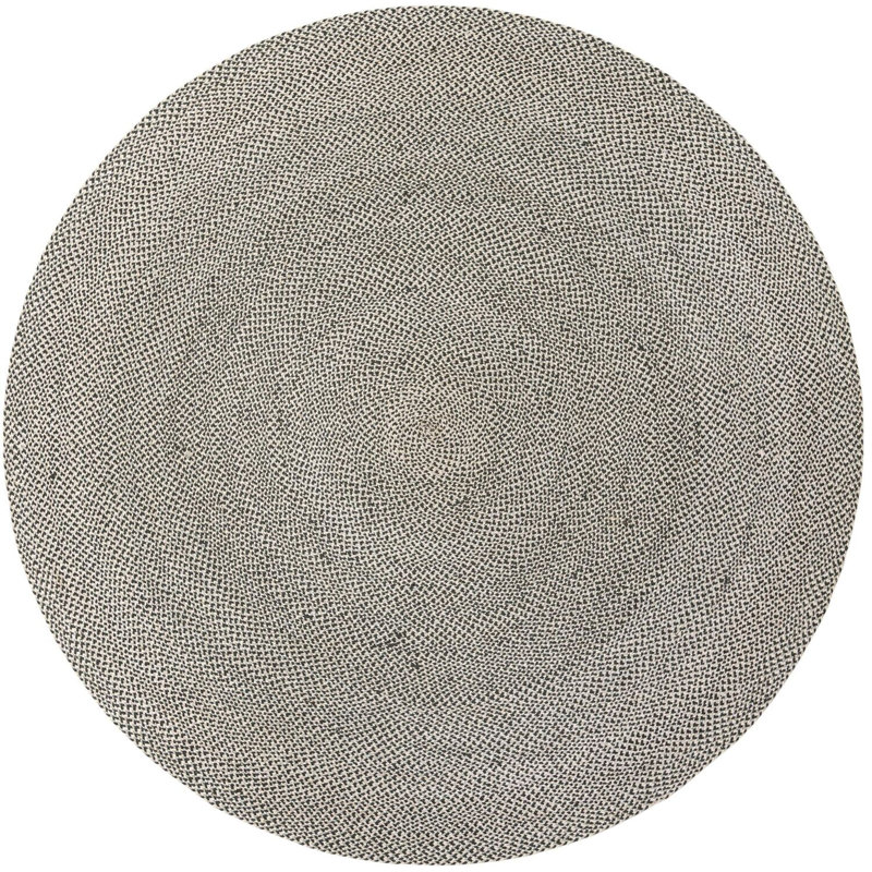 Tapis contemporain Aideen - gris, Rond 10 pi
