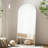 Full Length Mirror, 56"X21", Domed Top Square-Edged Floor Mirror With Aluminum Alloy Frame And Stand For Bedroom, Living Room (Gold)-2095041453
