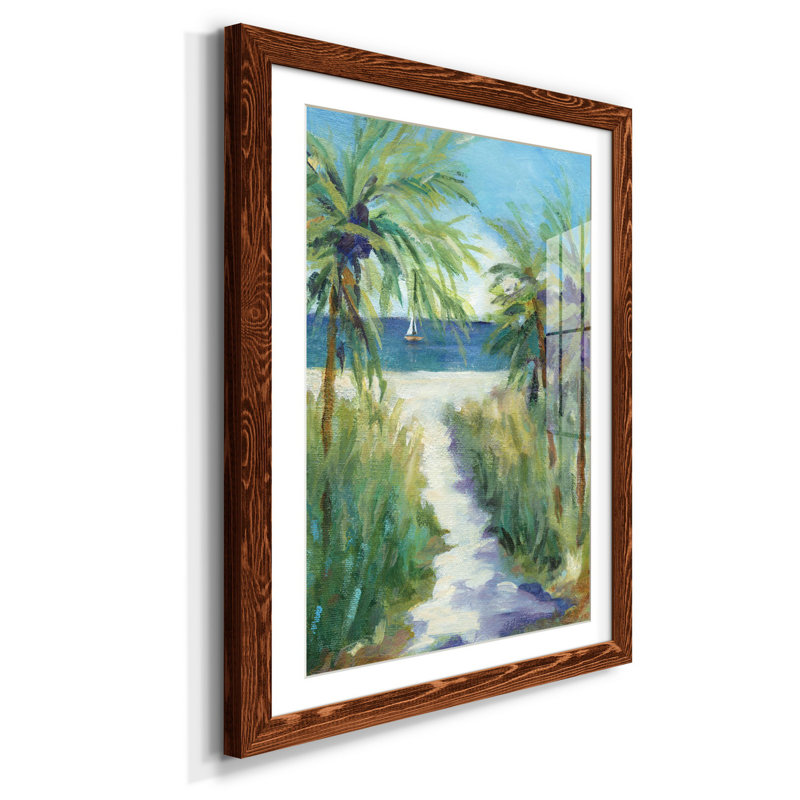 Evenings Edge I - reproduction d'art, H 31,5 po x l 23,5 po x P 1,5 po, Papier avec cadre érable, Blanc