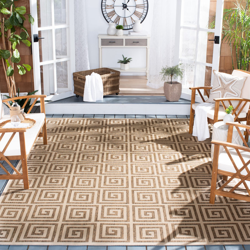 Tapis d'intérieur / extérieur Carovella, Rectangle 5 pi 3 po x 7 pi 6 po