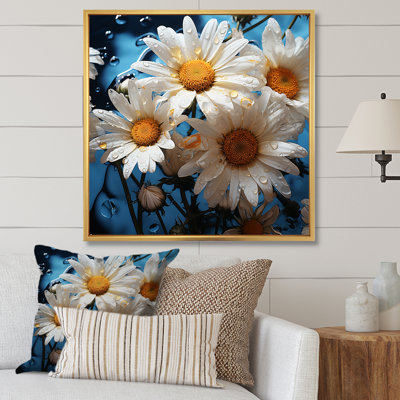 «White Daisy Bloom Elegance II», reproduction sur toile