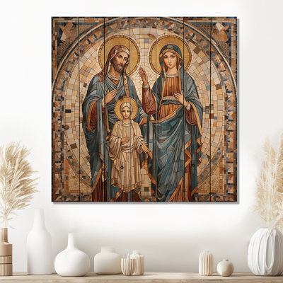 Heikes - Spiritual Wood Print On Natural Pine Wood