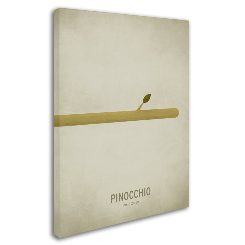« pinocchio », art sur toile, H 19 po x l 14 po x P 2 po