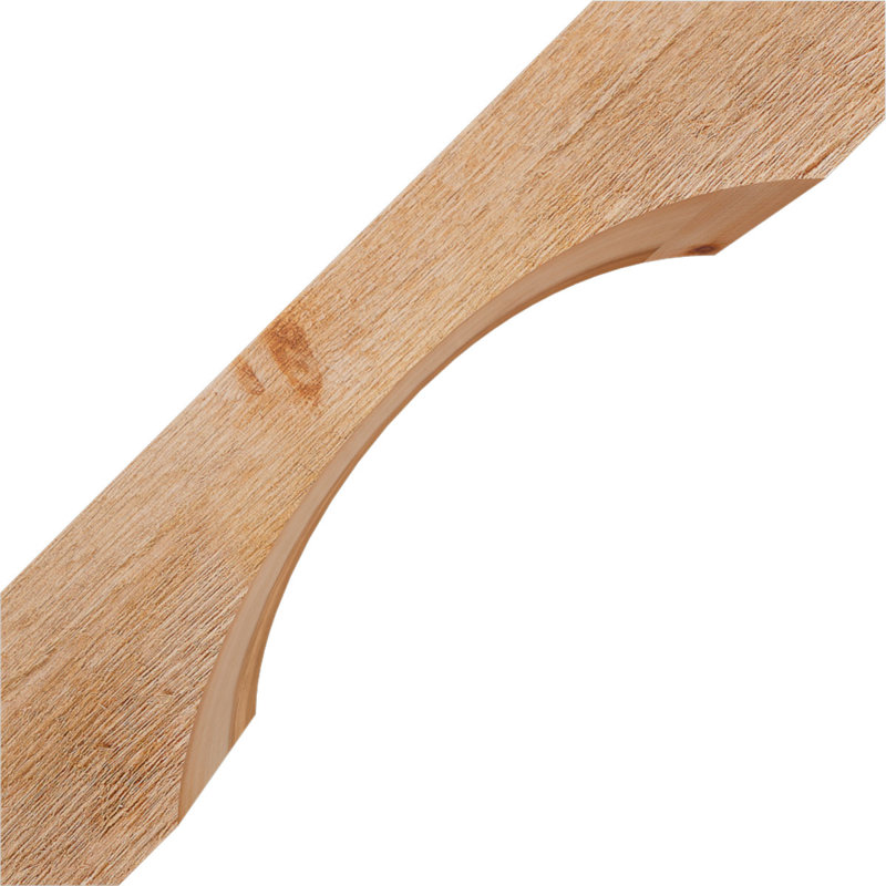 Attelle pour genoux à scie brute l 6 po x P 16 po x H 16 po, cèdre rouge de l'Ouest, Cèdre rouge de l'Ouest