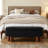 Joddie Upholstered Flip Top Storage Bench with Solid Wood Leg-530885953