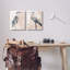 «Beautiful Heron Birds debout aquarelle», ensemble de 2 giclées encadrées par Stellar Design Studio-104440166-104440173