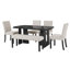 Ensemble de table de salle à manger moderne 6 pièces-1985840243